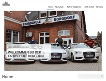 Tablet Screenshot of fahrschule-borgdorf.de